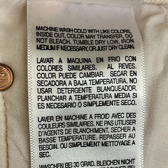 Mother Superior The Vagabond Mini Fray Denim Skirt in Soft Pink - Size 24 - Picture 10 of 12